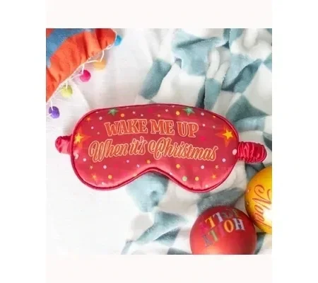 Wake Me Up When It's Christmas Satin Sleep Mask