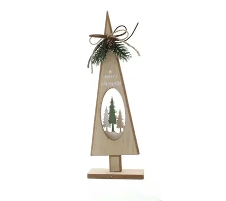 Wooden Tree Standing Ornament