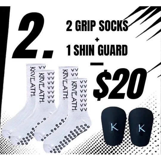 *DEAL* 2 Grip Socks & 1 Shin Guards