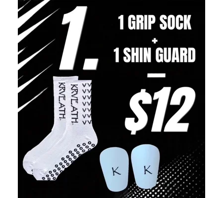 *DEAL* 1 Grip Sock & 1 Shin Guard