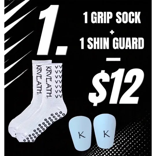 *DEAL* 1 Grip Sock & 1 Shin Guard