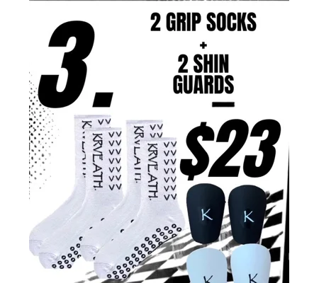 *DEAL* 2 Grip Socks & 2 Shin Guards