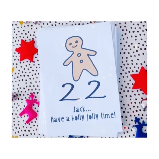 Personalised DIY Advent Calendar Envelopes