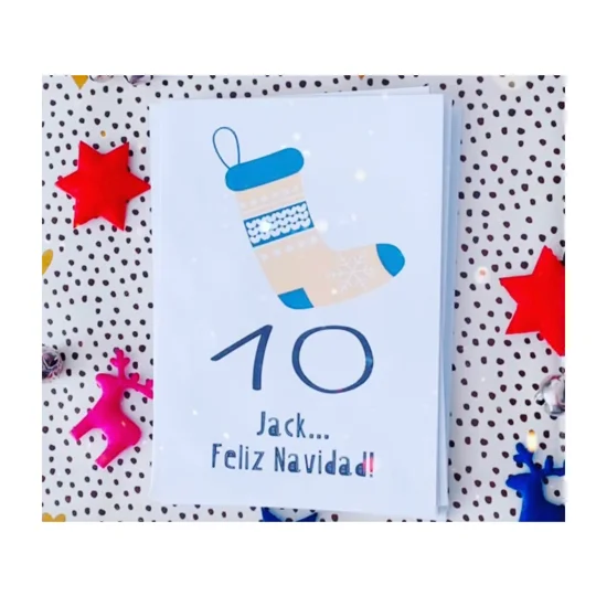Personalised DIY Advent Calendar Envelopes