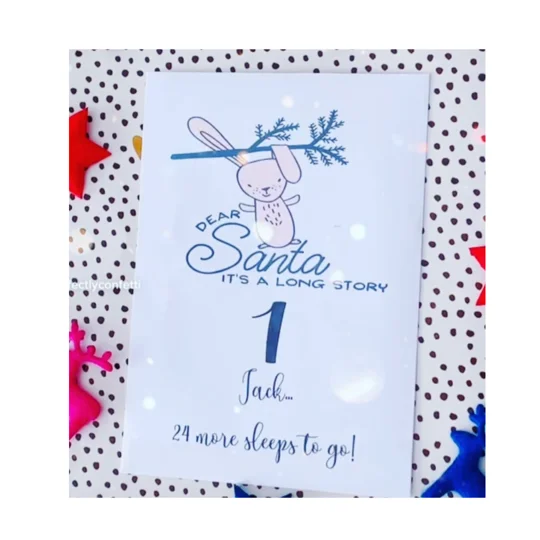 Personalised DIY Advent Calendar Envelopes