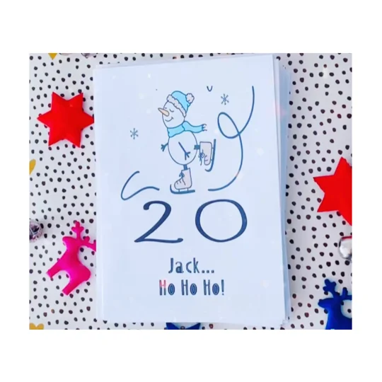 Personalised DIY Advent Calendar Envelopes