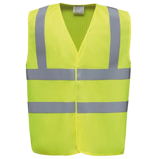 Yoko Hi-vis flame-retardant anti-static waistcoat (HVW100ASFR)