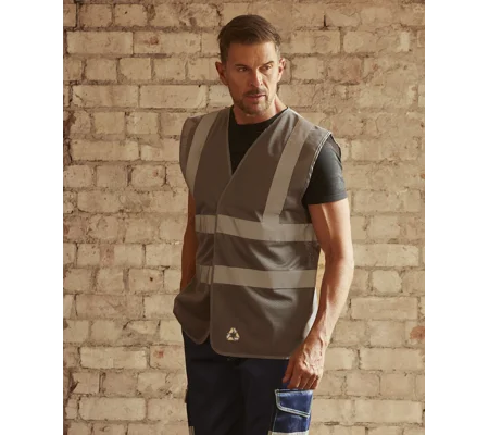 Yoko Top cool open mesh 2-band-and-braces waistcoat (HVW120)