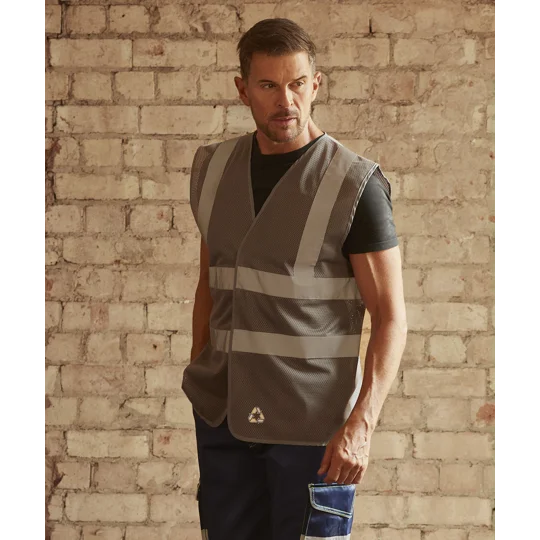 Yoko Top cool open mesh 2-band-and-braces waistcoat (HVW120)