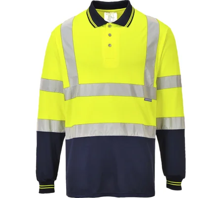Portwest Two-tone long sleeve polo (S279)