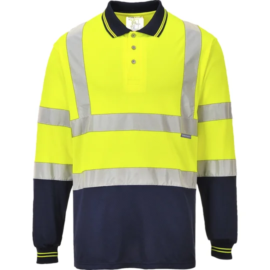 Portwest Two-tone long sleeve polo (S279)