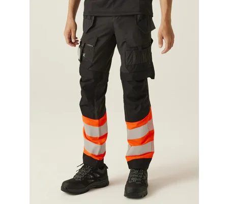 Regatta High Visibility Hi-Vis X-Pro Stretch holster trousers (Class 1)