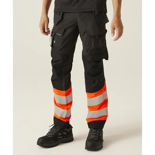 Regatta High Visibility Hi-Vis X-Pro Stretch holster trousers (Class 1)