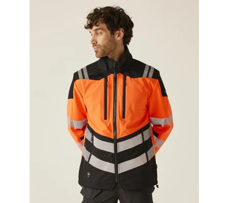 Regatta High Visibility Hi-Vis X-Pro 3-layer softshell jacket (Class 2)