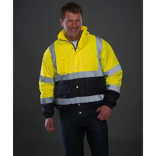 Yoko Hi-vis two-tone bomber jacket (HVP218)