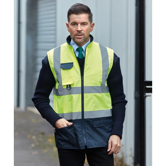 Yoko Hi-vis padded bodywarmer (HV005)
