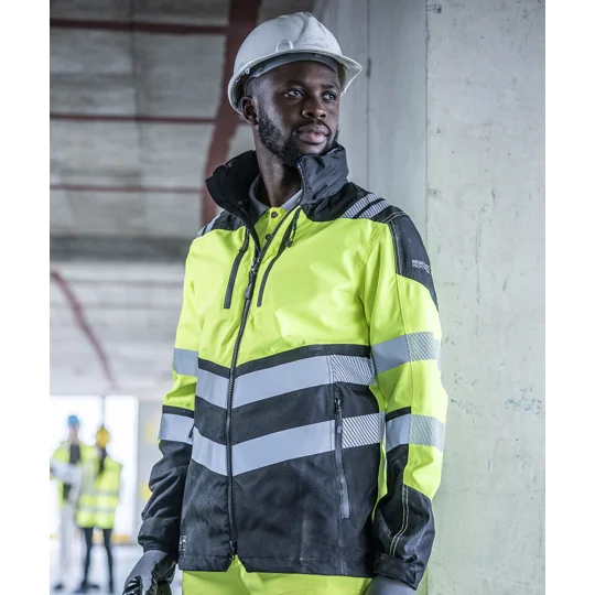 Regatta High Visibility Hi-Vis X-Pro Waterproof shell jacket (Class 2)