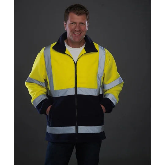 Yoko Hi-vis heavyweight fleece jacket (HVK08)