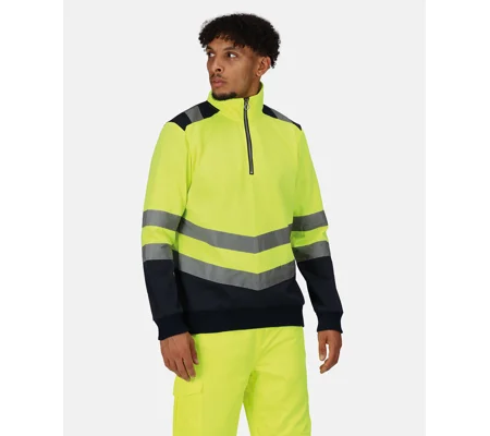 Regatta High Visibility Pro hi-vis ¼-zip sweatshirt