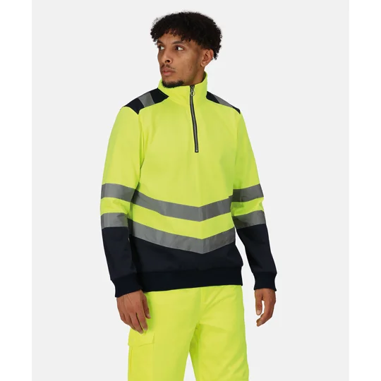 Regatta High Visibility Pro hi-vis ¼-zip sweatshirt