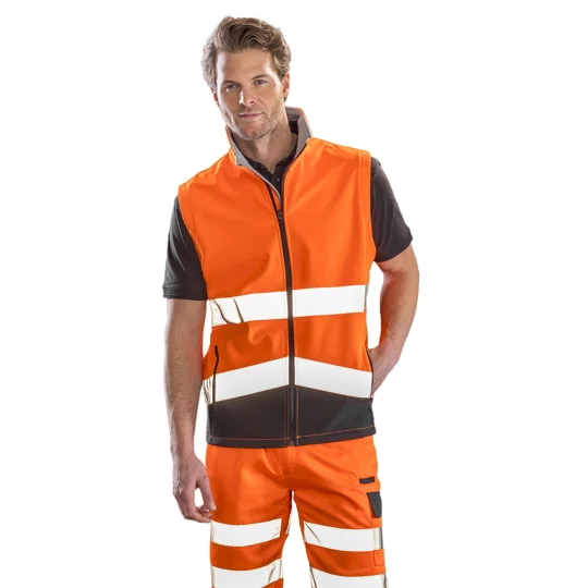 Result Safeguard Printable safety softshell gilet