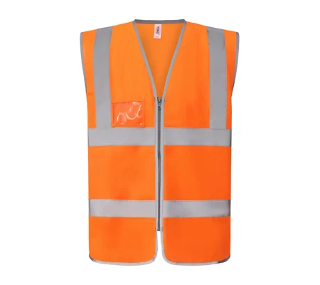 Yoko Hi-vis zip ID reflective border waistcoat (HVW103)