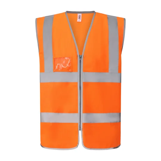Yoko Hi-vis zip ID reflective border waistcoat (HVW103)