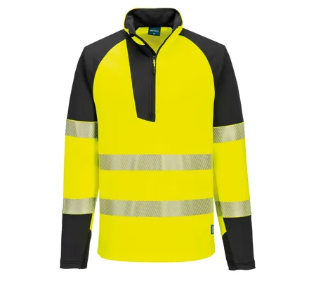Portwest PW3 Hi-vis ¼-zip sweatshirt (T172)