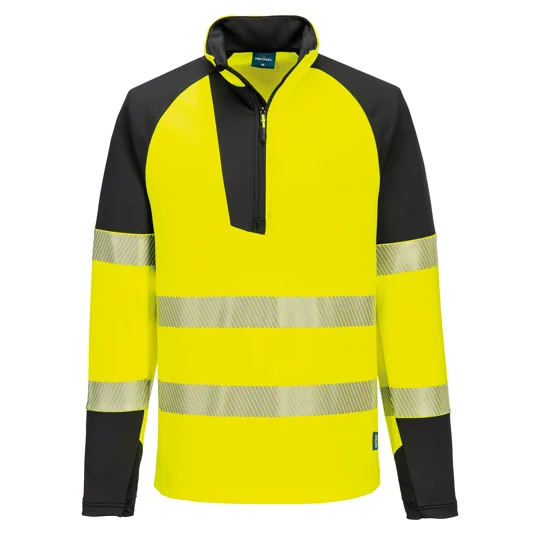 Portwest PW3 Hi-vis ¼-zip sweatshirt (T172)