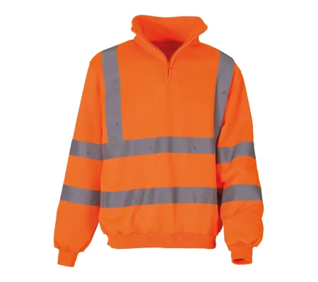 Yoko Hi-vis ¼ zip sweatshirt (HVK06)