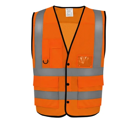Yoko Hi-vis superior open mesh button waistcoat (HVW860)
