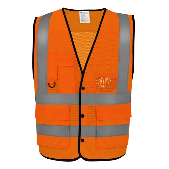 Yoko Hi-vis superior open mesh button waistcoat (HVW860)