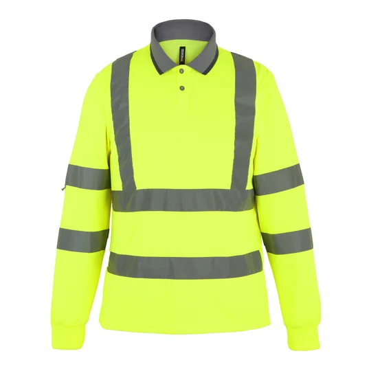 Regatta High Visibility Hi-vis Pro contract long sleeve polo