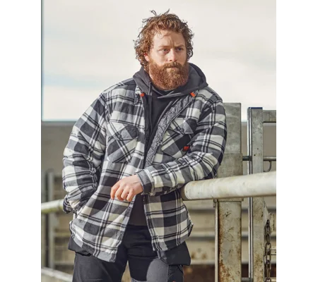 Scruffs Worker padded checked shirt