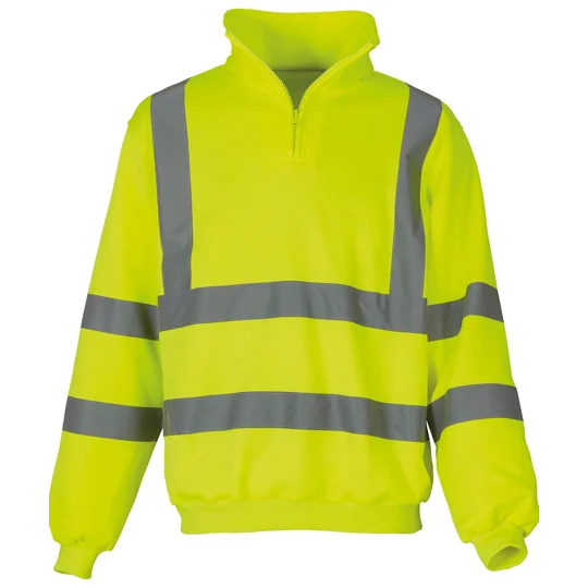 Yoko Hi-vis ¼ zip sweatshirt (HVK06)