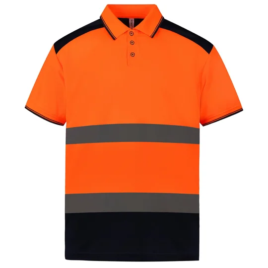 Yoko Hi-vis two-tone polo shirt (HVJ220)