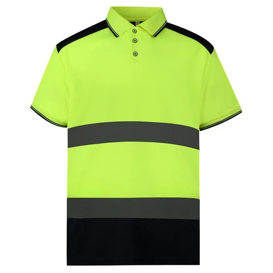 Yoko Hi-vis two-tone polo shirt (HVJ220)