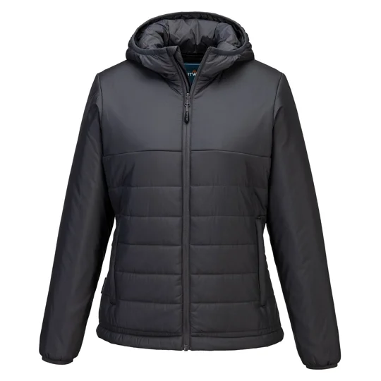 Portwest Women’s professional hooded insulated baffle jacket (S613)