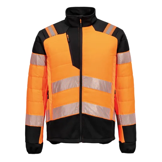 Portwest PW3 Hi-vis hybrid baffle jacket (T170)