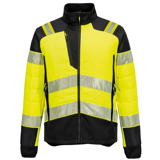 Portwest PW3 Hi-vis hybrid baffle jacket (T170)