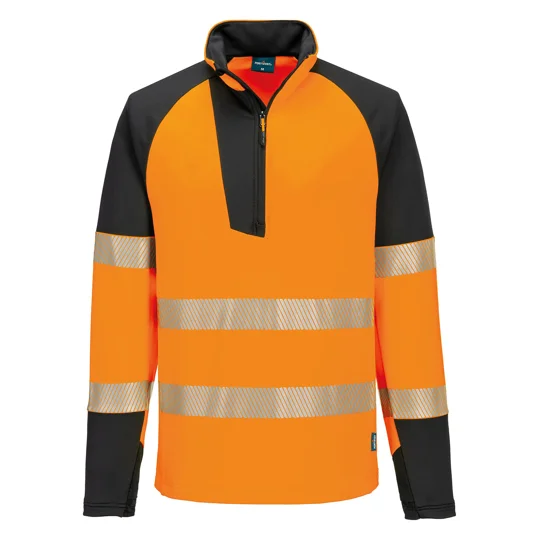 Portwest PW3 Hi-vis ¼-zip sweatshirt (T172)