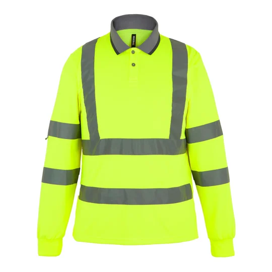 Regatta High Visibility Hi-vis Pro contract long sleeve polo
