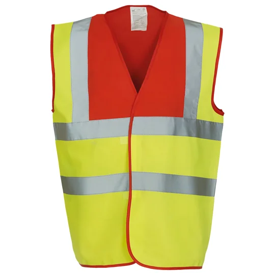 Yoko Hi-vis 2-band-and-braces waistcoat (HVW100)