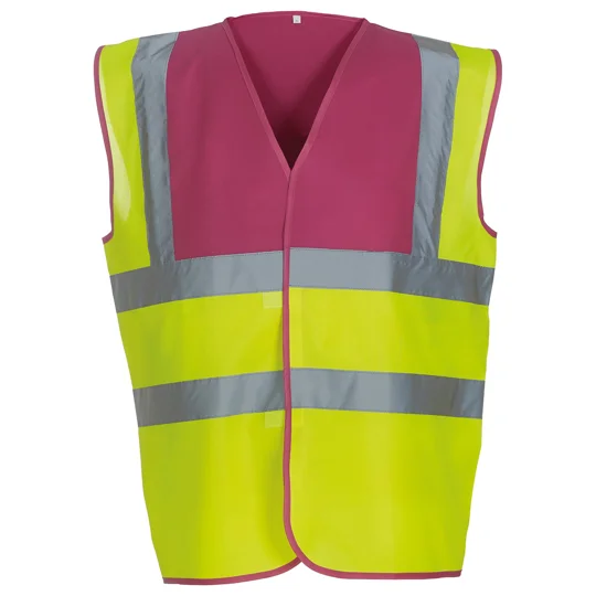 Yoko Hi-vis 2-band-and-braces waistcoat (HVW100)