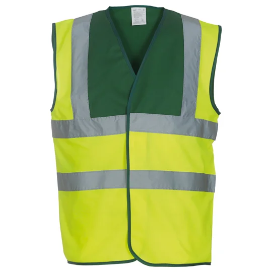 Yoko Hi-vis 2-band-and-braces waistcoat (HVW100)