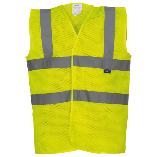 Yoko Top cool open mesh 2-band-and-braces waistcoat (HVW120)