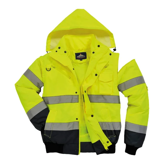Portwest Hi-vis contrast bomber jacket (C465)