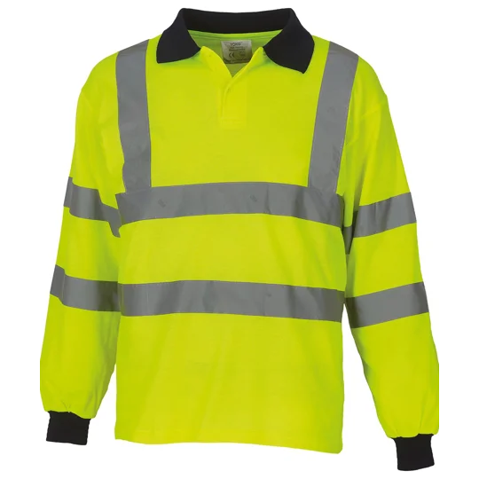 Yoko Hi-vis long sleeve polo (HVJ310)