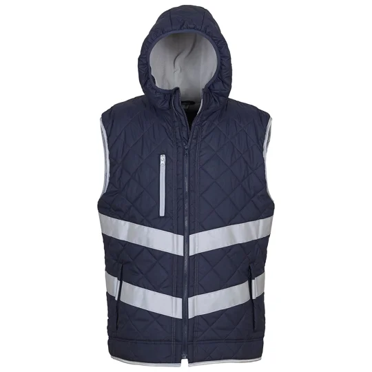 Yoko Hi-vis Kensington hooded gilet (HV007)