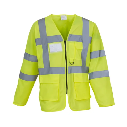 Yoko Hi-vis executive long sleeve waistcoat (HVJ800)